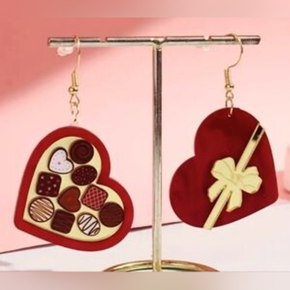 Box of Chocolates Giftbox Earrings New - Picture 2 of 5